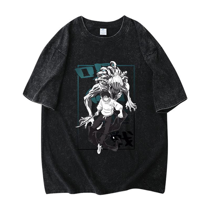 Retro Unisex Anime Short Sleeve Loose T-Shirt