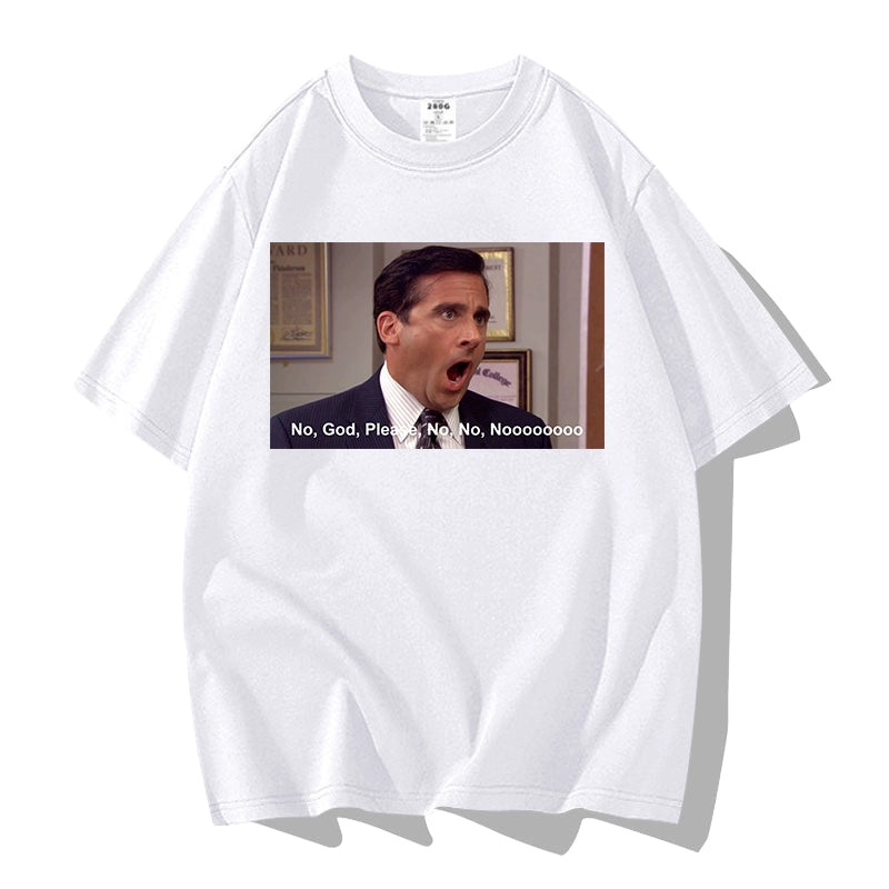 No God Please No Meme Short Sleeve T-shirt