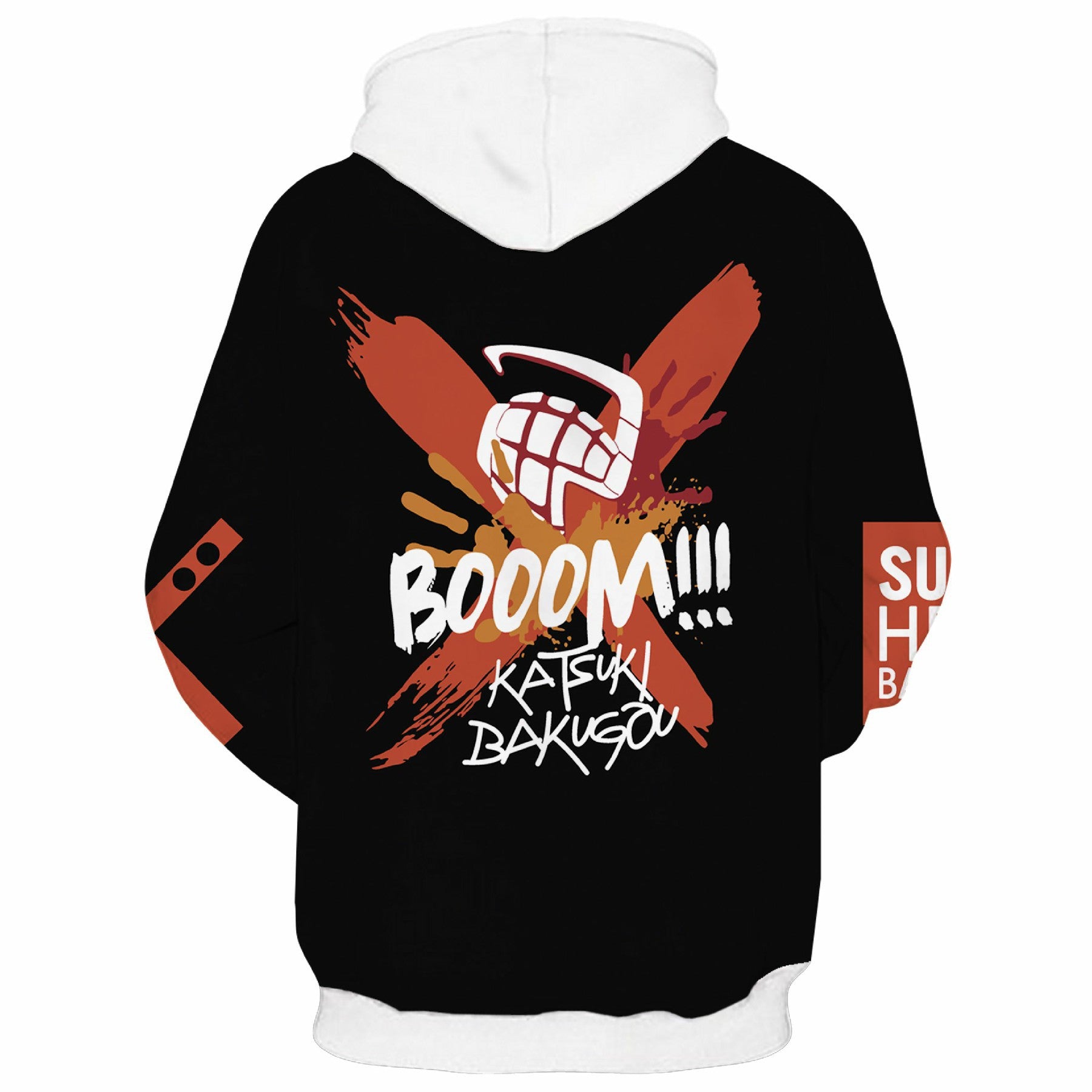 Unisex Bakugou Digital Print Cosplay Loose Hoodie