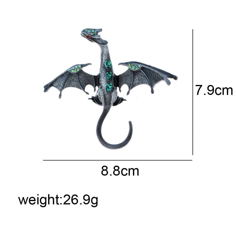 Retro Cartoon Dragon Shape Brooch