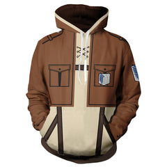 Unisex Anime Cosplay 3D Printed Zip Hoodie