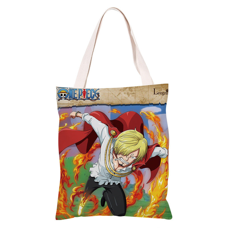 Trendy Anime Canvas Shoulder Bag