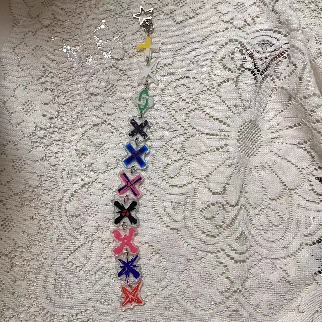 Kpop Double-sided Cartoon Pendant Keychain