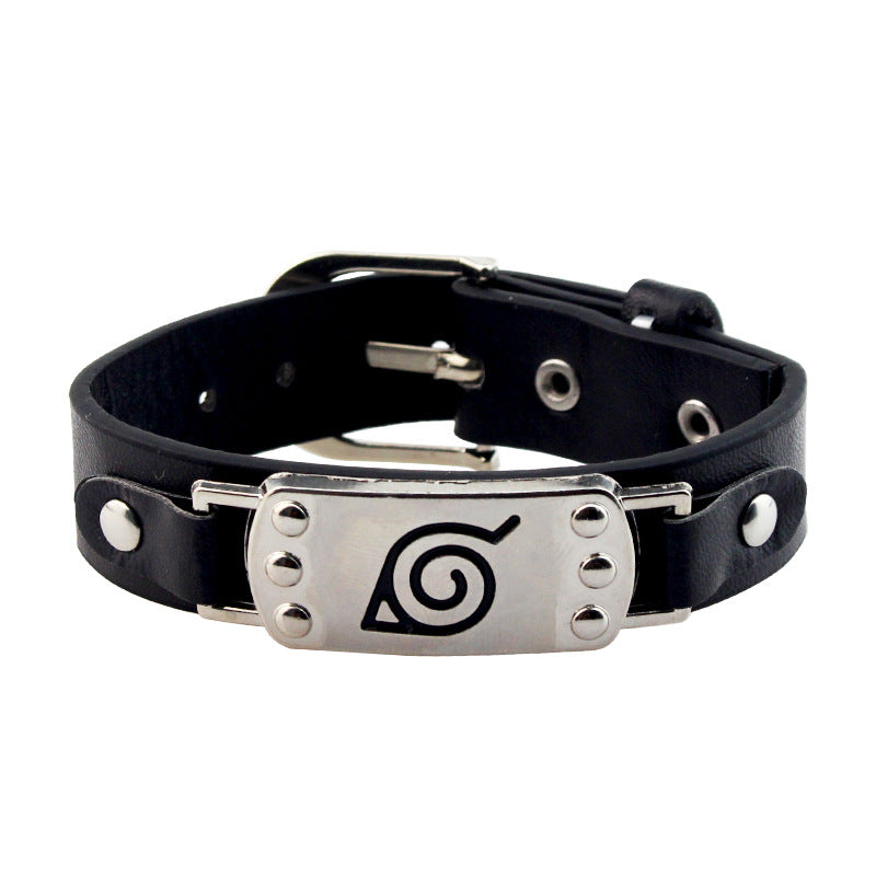 Punk Anime Leather Bracelet