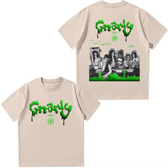 Casual KPOP Gnarly Graphic Cotton T-Shirt