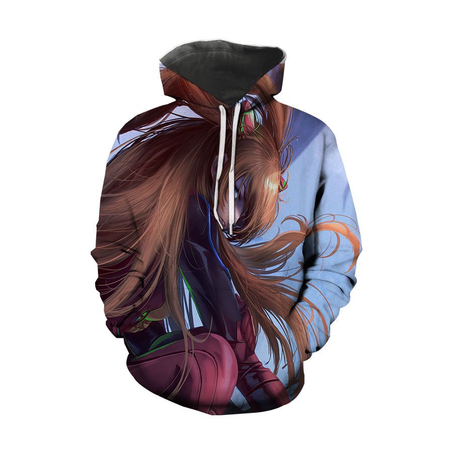 Unisex Anime 3D Print Pullover Hoodie