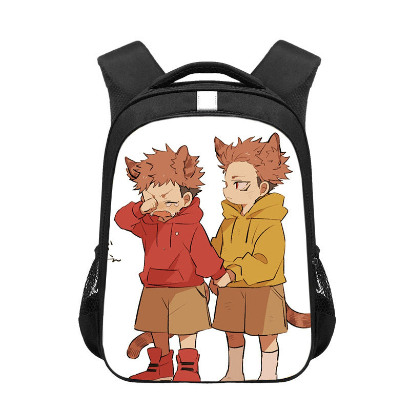 Cute Children's Anime Printed School Backpack