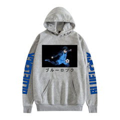 Casual Anime Print Loose Pullover Hoodie