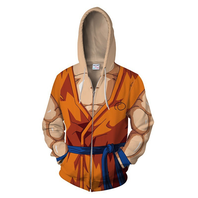 Trendy Goku Anime 3D Printed Cosplay Hoodie