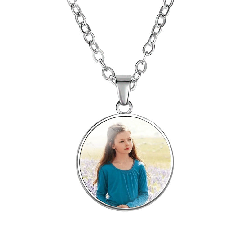 Twilight Gem Round Pendant Women's Necklace
