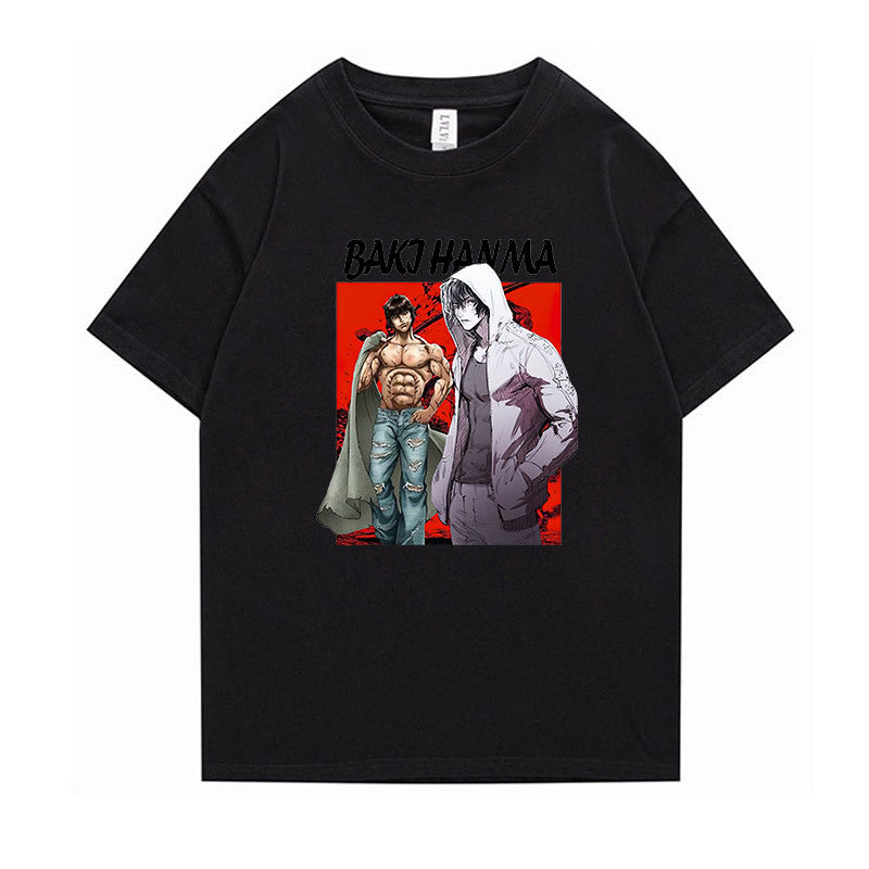 Unisex Baki Anime Short Sleeve Loose T-Shirt