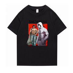 Unisex Baki Anime Short Sleeve Loose T-Shirt