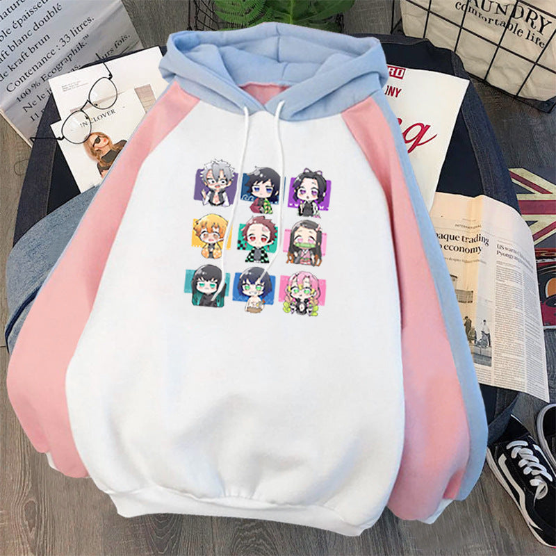 Lovely Women's Trendy Anime Graphic Loose Hoodie