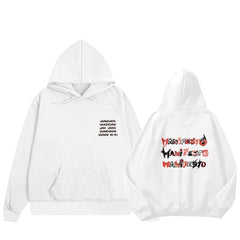 KPOP Letter Printed Pullover Hoodie