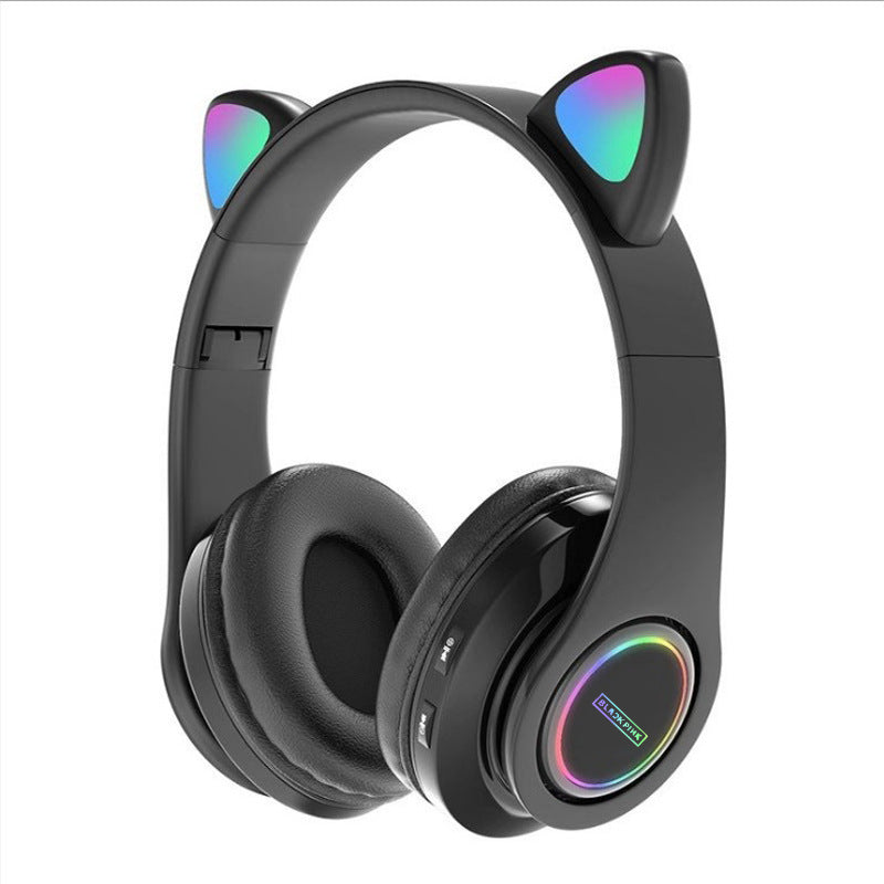 Trendy Kpop Cat Ears Foldable Bluetooth Headset