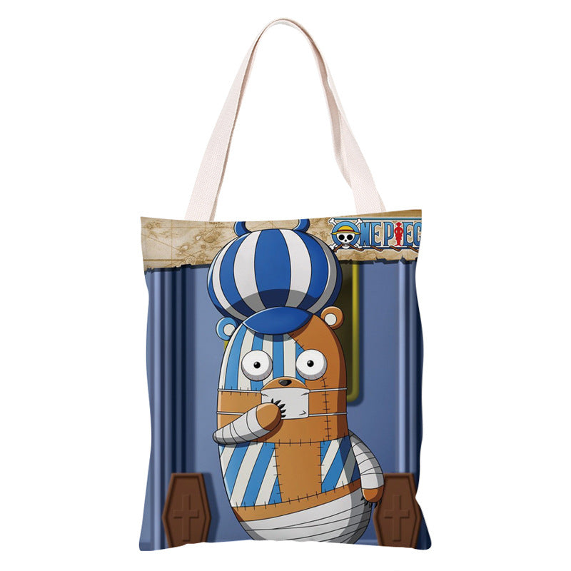 Trendy Anime Canvas Shoulder Bag