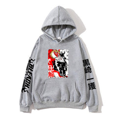 Unisex Anime Kurosaki Ichigo Print Casual Hoodie