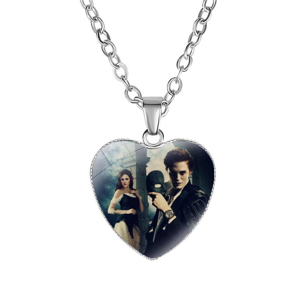 Twilight Heart Pendant Necklace