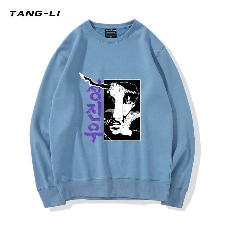 Men's Anime Logo Crew Neck Sweatshirt