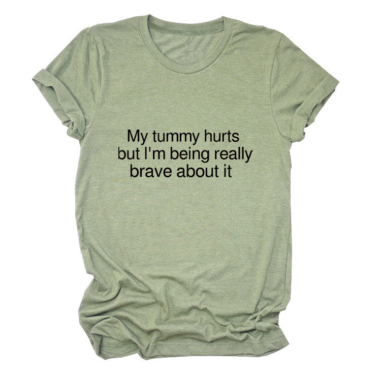 My Tummy Hurts Crew Neck T-Shirt