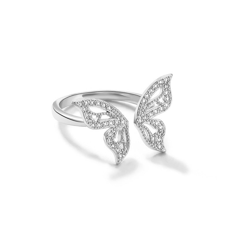 Mother of Pearls Butterfly Ring