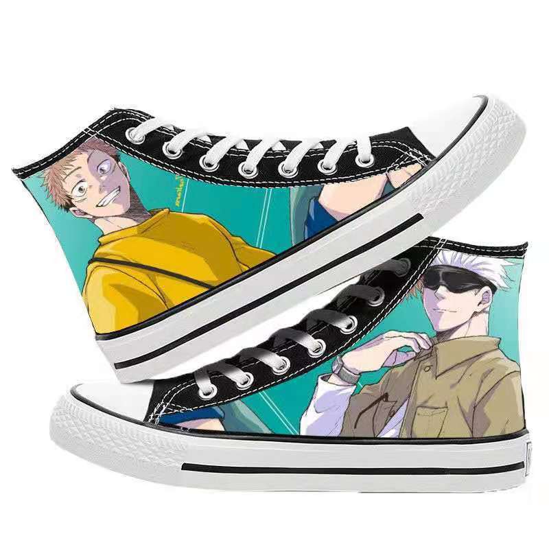 Unisex Casual Anime 3D Printed Canvas Shoes