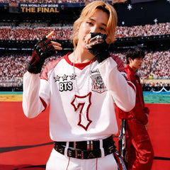 JIMIN Embroidered Fake Two-piece Jersey