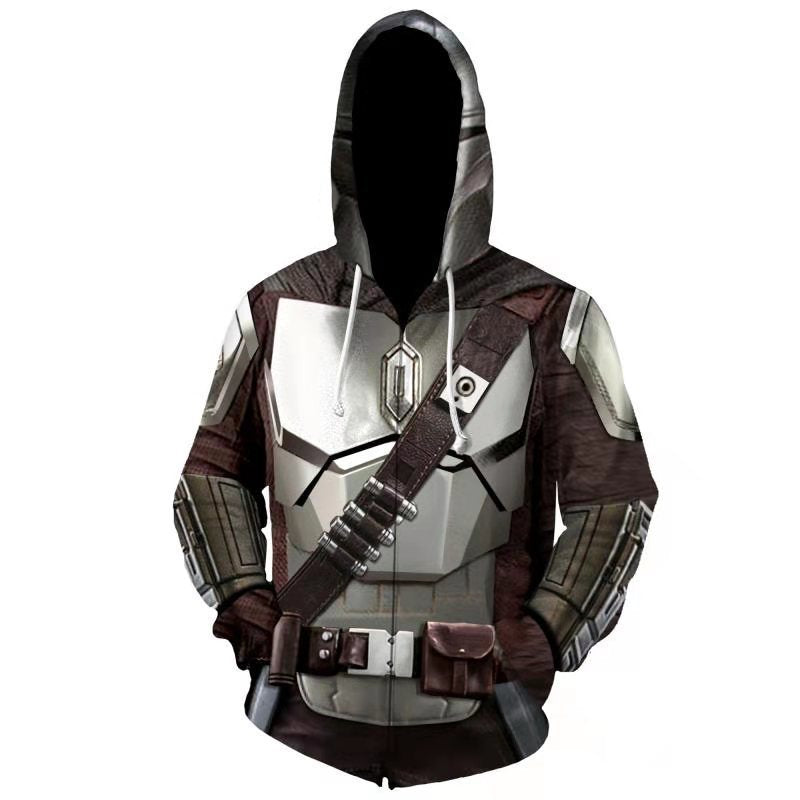 Casual Mandalorian 3D Printed Sports Cospaly Hoodie