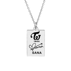 KPOP Signature Tag Necklace