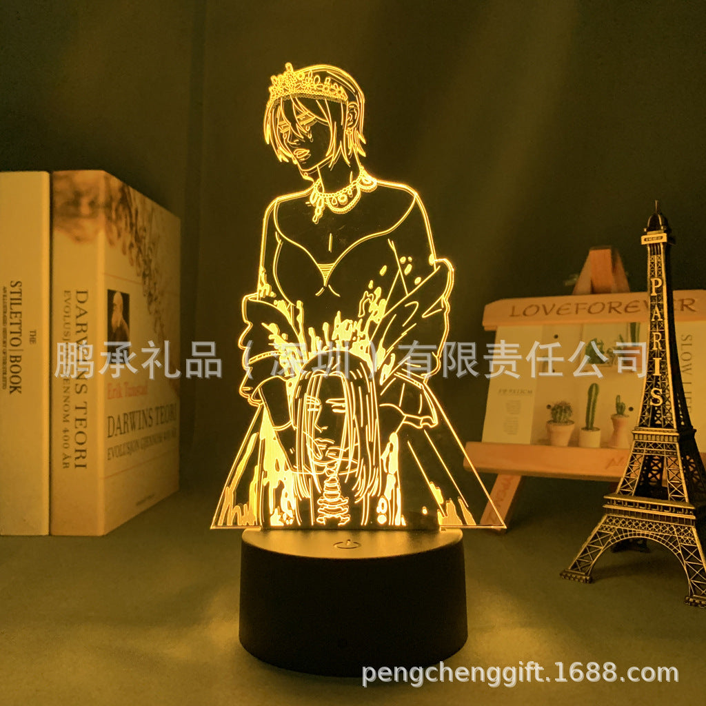 Colorful Anime Acrylic 3d Night Light