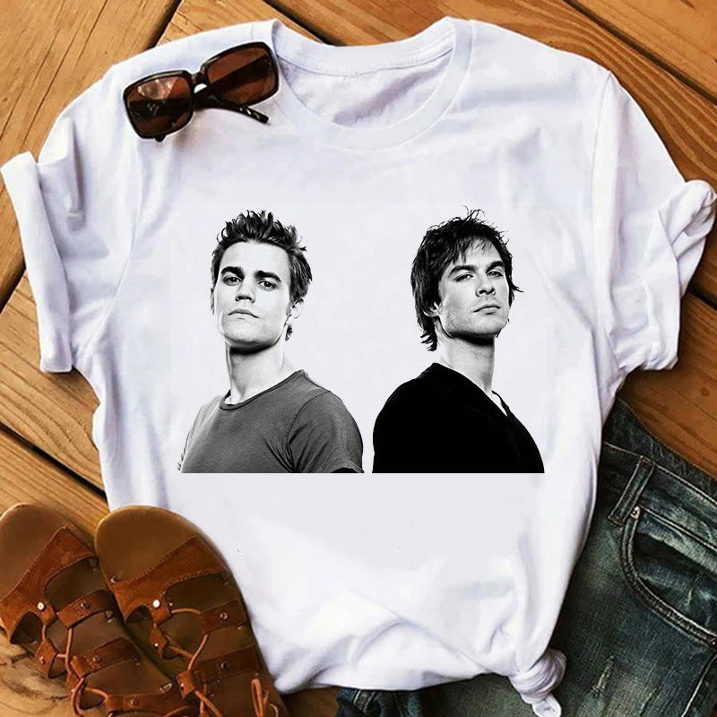Women's TVD Print Summer Loose T-shirt