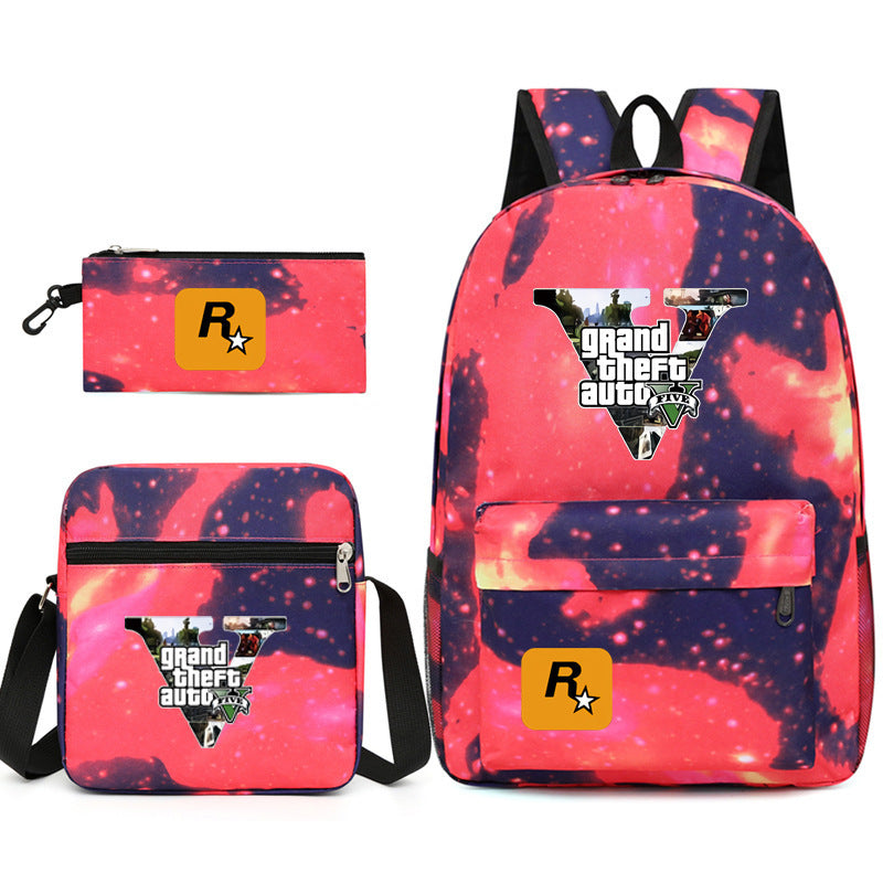 Leisure Game Printed School Backpack