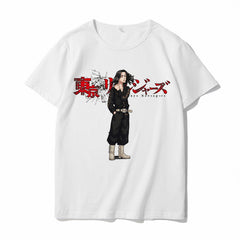 Trendy Tokyo Anime Print Loose Short-sleeved T-shirt