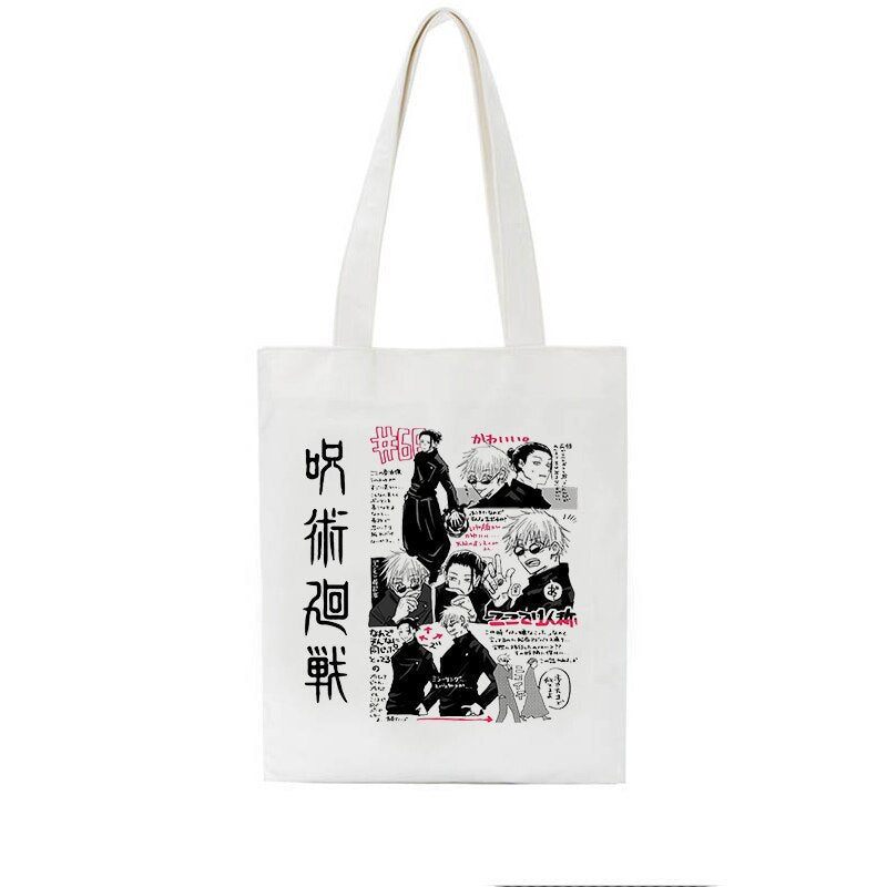 Casual Anime Printed Canvas Shoulder Bag