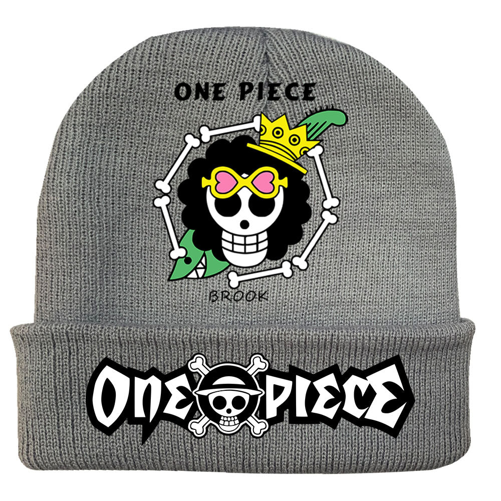 Trendy Luffy Print Knitted Hat