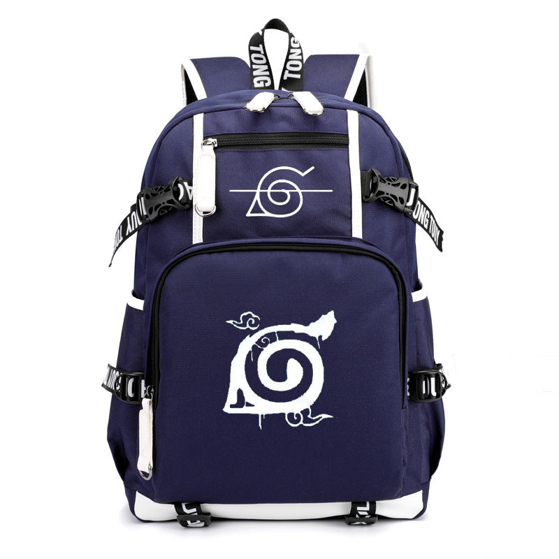 Leisure Anime Logo Print Large-capacity Backpack