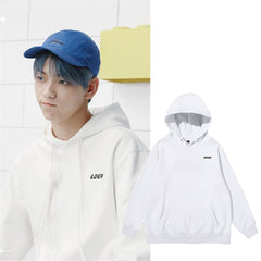 Unisex Cotton Letter-printed Pullover Hoodie