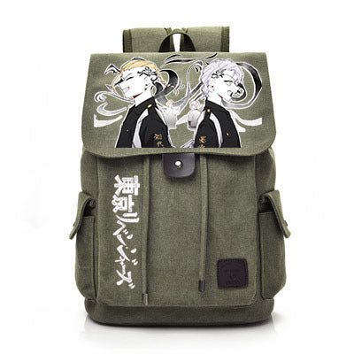 Vintage Anime Canvas Backpack