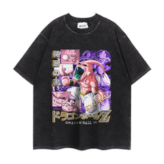 Casual DBZ Washed Short-sleeved T-shirt