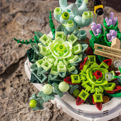 Cherry Blossom Potted Plant Building Block Ornament
