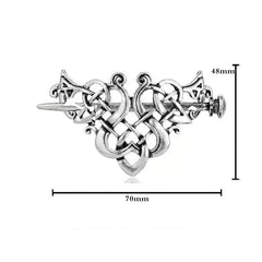 Ethereal Fantasy Sword Viking Dragon Hair Clip