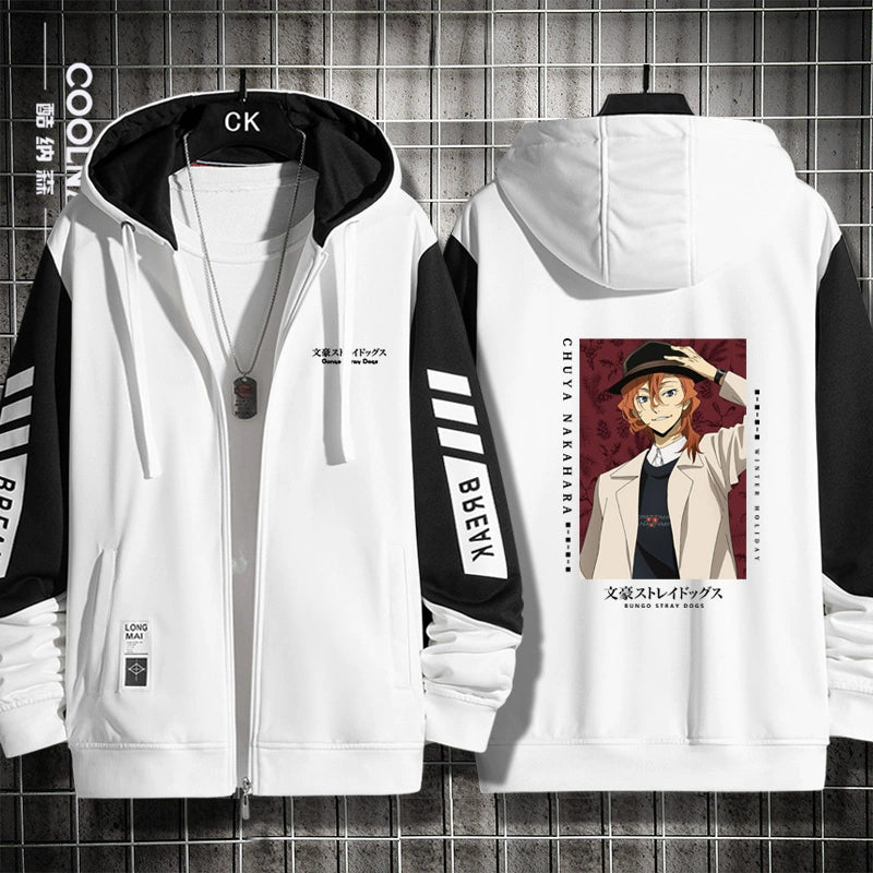Trendy Anime Zipper Thin Cardigan Hoodie