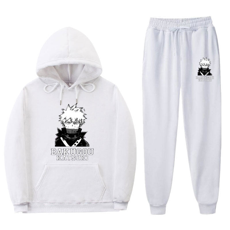 Casual Anime Bakugou Sports Hoodie Pants Suit