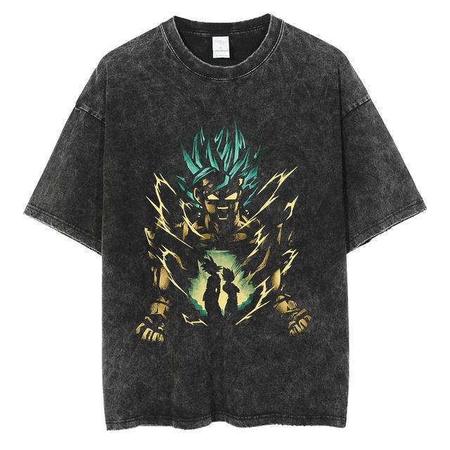 Men's Anime Printed Summer Loose Casual T-shirt