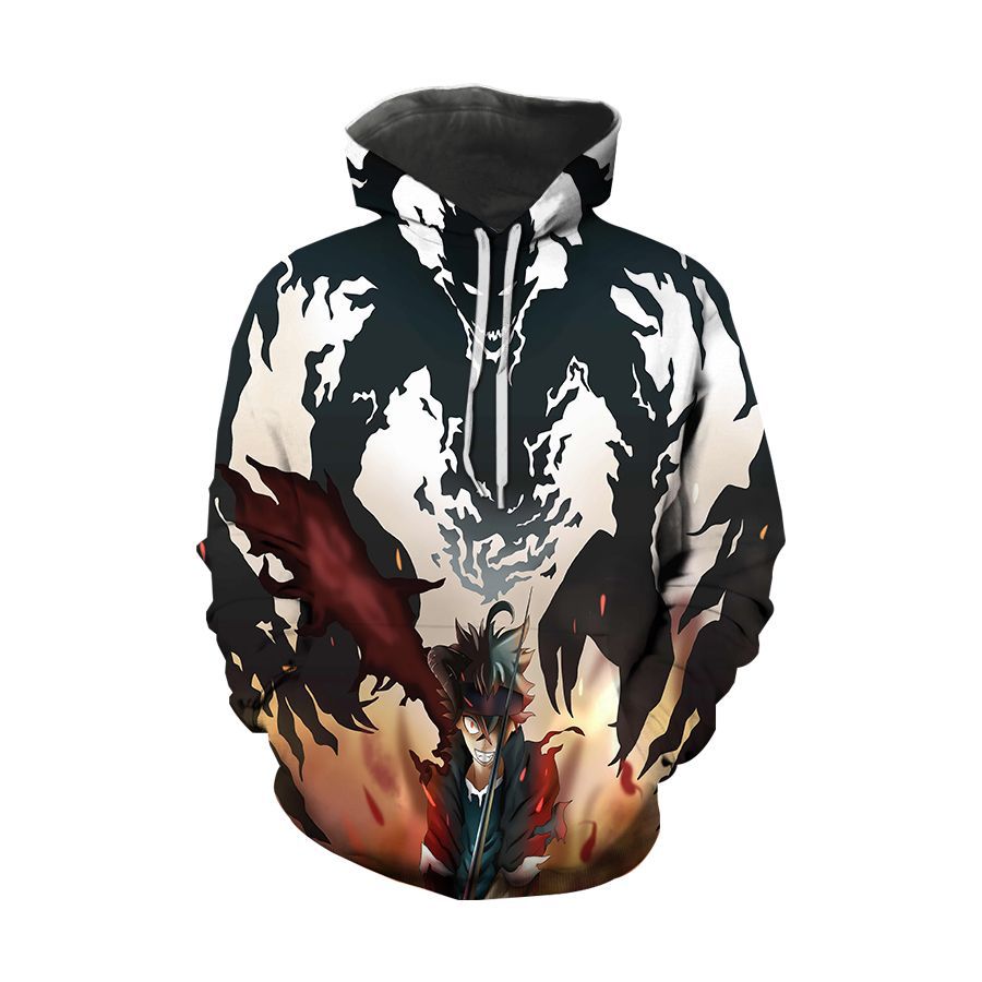 Unisex Anime 3D Print Pullover Hoodie