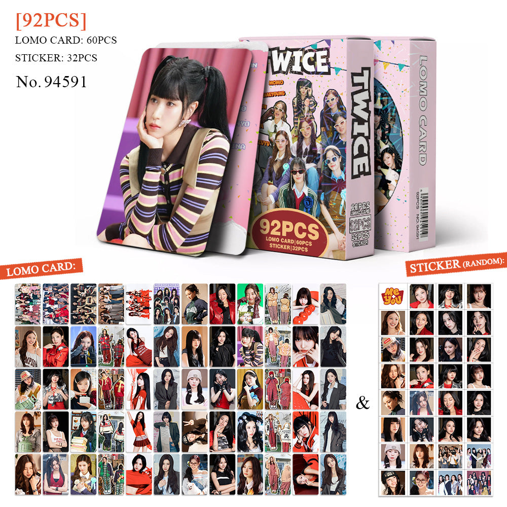 92pcs TWICE RED WHISPERS Photocard Sticker