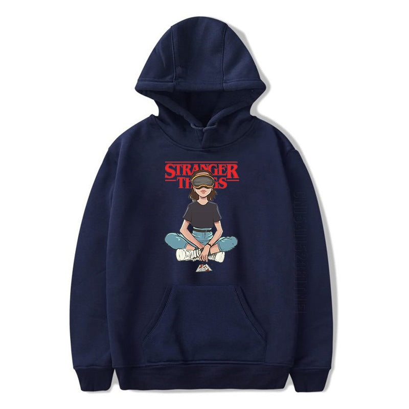 Casual Tv Pattern Printed Pullover Hoodie