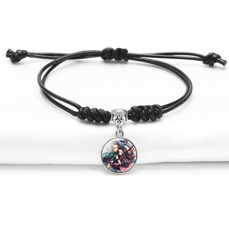 Chic Anime Gem Black Bracelet