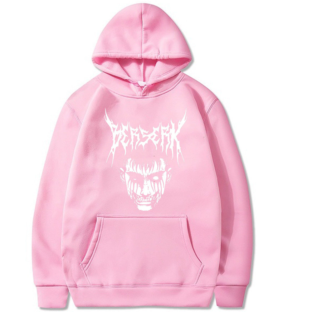 Unisex Anime Guts Printed Loose Hoodie