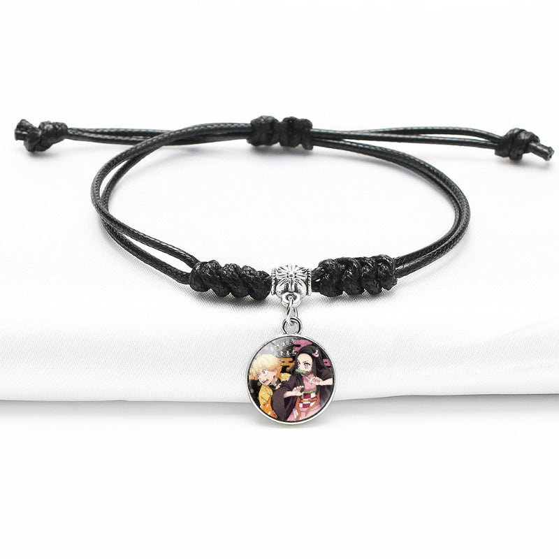 Chic Anime Gem Black Bracelet